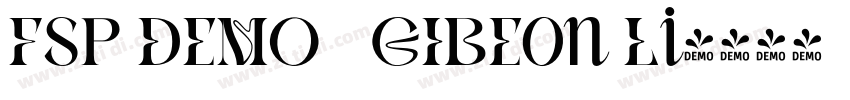 FSP DEMO   GIBEon Li字体转换